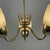 1950s Brass & Opaline Glass 3-Arm Chandelier attributed to Hans Bergström for Asea, Sweden, 1950s For Sale - Image 5 of 17