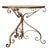 Shabby Chic Antique Low Iron Garden Table For Sale - Image 3 of 6