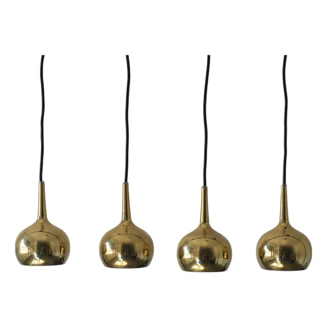 Pendant Ball Lamps from Frandsen Lighting, Denmark, 1970, Set of 4 For Sale