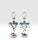 Blue Vintage Italian Hand-Painted Tole Floral Table Lamps, Made in Italy - a Pair For Sale - Image 8 of 12
