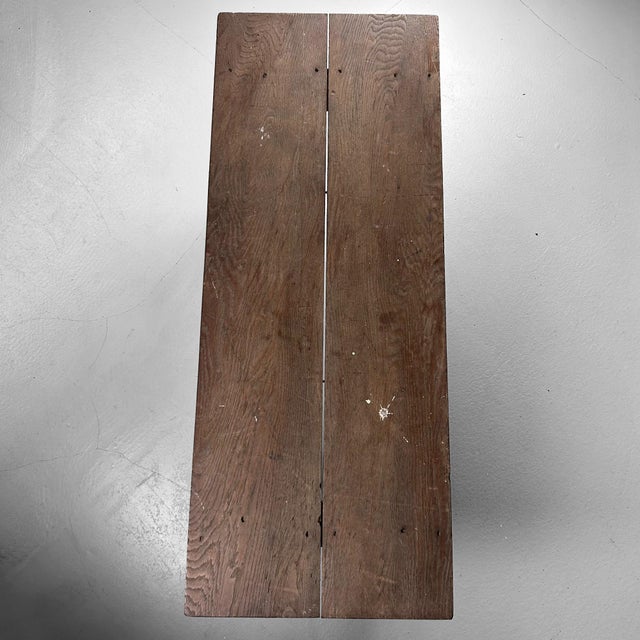 Taishō Minimalist Low Wooden Table, Japan, 1920s For Sale - Image 11 of 13