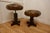 A Pair of Sturdy French button leather Swivel piano stools. These are sturdy heavy quality pieces, the stools have a heavy...
