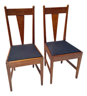 Set of Art Deco Amsterdamse School Chairs by Willem Penaat for Metz & Co., Netherlands, 1920s