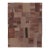 Vintage Turkish Rug in Brown With Geometric Patchwork Composition - Rug & Kilim For Sale