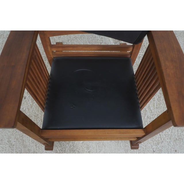 Stickley Mission Cherry Spindle Rocking Chair For Sale - Image 14 of 18
