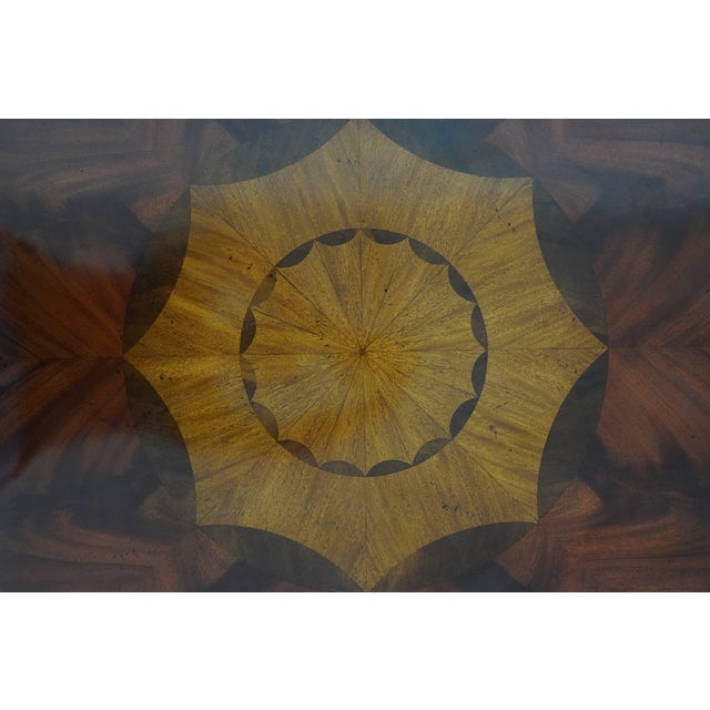 Vintage Maitland-Smith Inlaid Mahogany Accent Table For Sale - Image 10 of 18