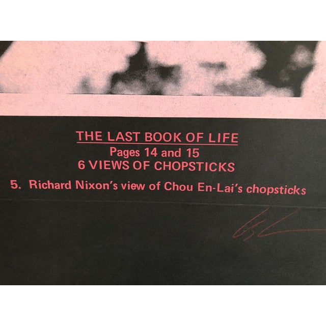 1970s Les Levine, Large Conceptual "Last Book of Life" Photo Etching 1970s Pop Art, c.1978 For Sale - Image 5 of 6