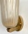 Large Italian Art Deco Style Murano Glass and Brass Wall Lights, 1990s, Set of 2 For Sale - Image 10 of 17