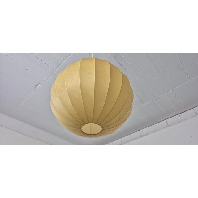 Vintage Cocoon Pendant Lamp, Italy, 1960s For Sale - Image 10 of 15
