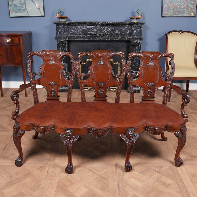 This high quality, hand carved Three Seat Federal Style Chair from Niagara Furniture features some of the most detailed...