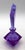 Circa 1920s Alexandrite glass perfume bottle designed by Franz Burkert, Germany. Art Deco. Made by Hessenglaswerk and...