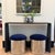 Montage Mushroom Poufs The Montage Workroom created these using vintage Brueton chrome bases. New navy velvet tops were...