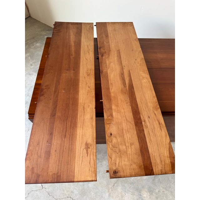 Vintage Henkel Harris Williamsburg-Style Solid Cherry Drop Leaf Dining Table For Sale - Image 10 of 12