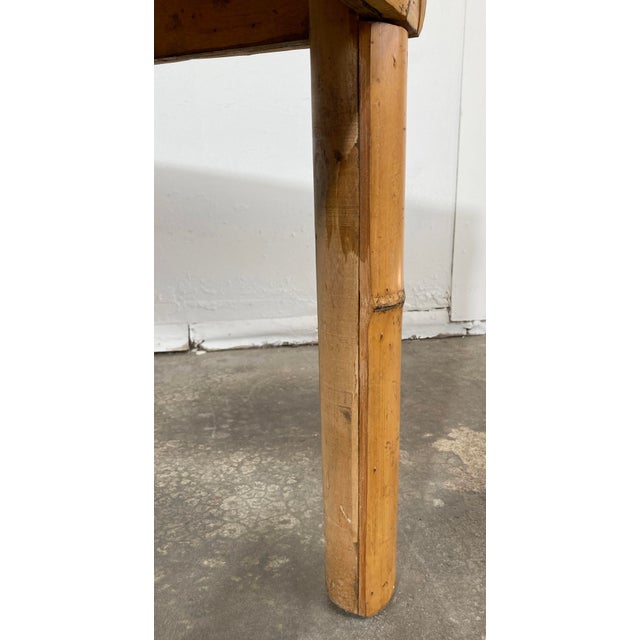 Vintage Chunky Split Reed Bamboo Table For Sale - Image 10 of 11