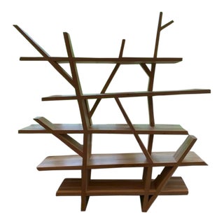 Roche Bobois Legend Oak Bookcase For Sale