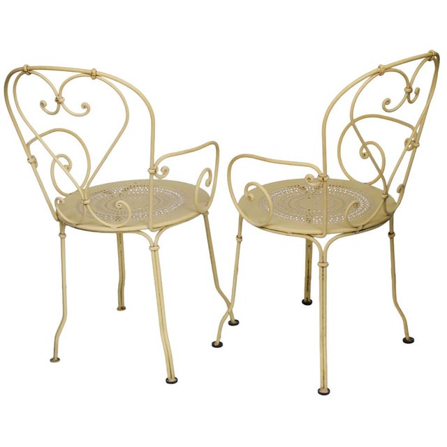Yellow Vintage French Garden Set For Sale - Image 8 of 12