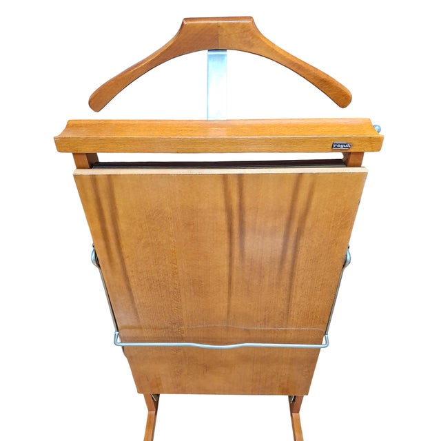 Mid-Century Modern Ico Parisi for Fratelli Reguitti Italian Valet Stand With Trouser Press For Sale - Image 3 of 10