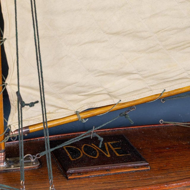 Vintage English Carved Hull Pond Yacht, 1930 For Sale - Image 17 of 18