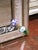 19th Century Venetian Cushion Overlay Wall Mirror With Murano Glass Flowers For Sale In Dallas - Image 6 of 12