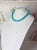 Contemporary Mozambique Amazonite Rondelle Necklace With Amazonite Clasp For Sale - Image 3 of 9