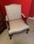 1990s Vintage Queen Anne Upholstered Armchair For Sale - Image 5 of 5