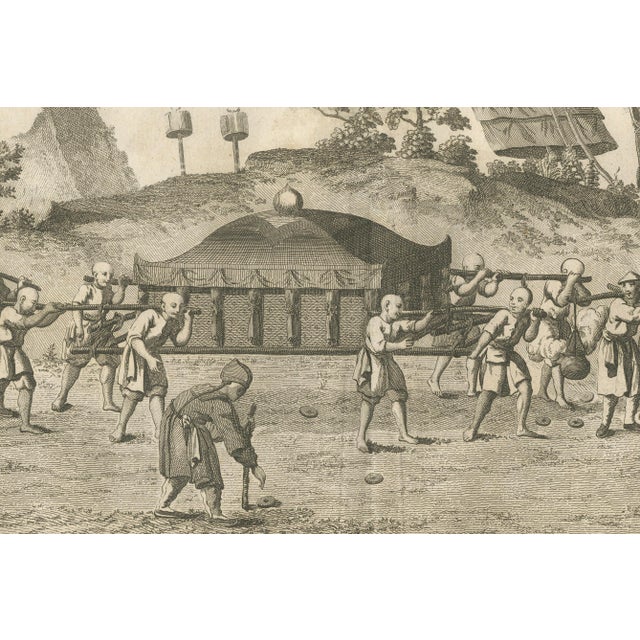 Early 19th Century Chinese Funeral Procession with Palanquin Engraving After Sonnerat, 1806, Paper For Sale - Image 5 of 10
