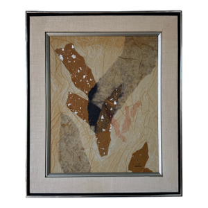 Vintage Mixed Media Expressionist Abstract Collage Painting — Attr. To Bradley Walker Tomlin (1899–1953)