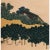 Teal Hokusai "The Circular Pine Trees of Aoyama", 19th - Early 20th C. Reproduction Woodblock Print For Sale - Image 8 of 13