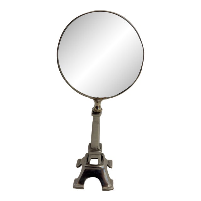 Vintage Hollywood Regency Style Parisian Desk Assessory Eiffel Tower Magnifying Glass For Sale