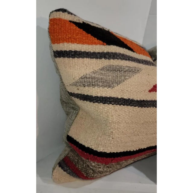 Rustic 1940s Hand Made Weaving Pillows- a Pair For Sale - Image 3 of 6
