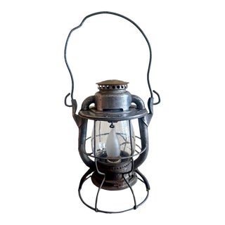 Vintage Dietz Vesta Railroad Lantern, Electrified For Sale