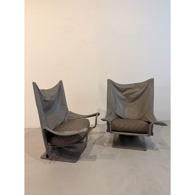 Postmodern AEO Chiars by Paolo Deganello for Cassina, 1980s, Set of 2 For Sale - Image 3 of 12