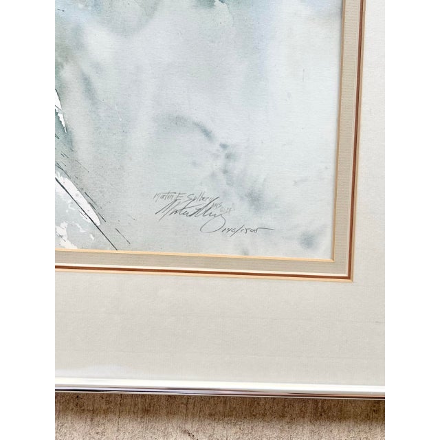 1980 Morten Solberg "First Winter” Framed & Signed Litho Print For Sale - Image 4 of 8