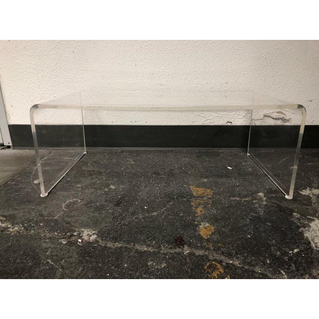 Cb2 Peekaboo Acrylic Coffee Table Chairish