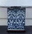 Contemporary Contemporary Ralph Lauren Cobalt Blue and White Ikat Pattern Petite Square Lamps, a Pair For Sale - Image 3 of 7