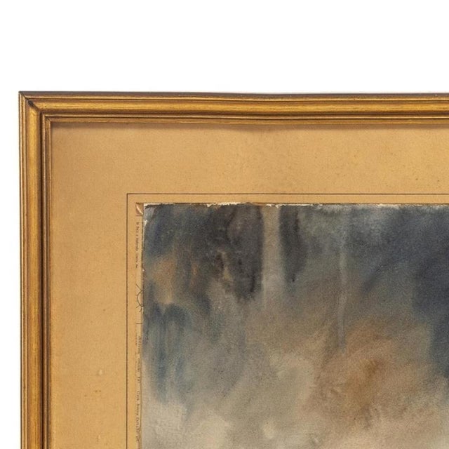 Watercolor - Albano Neves e Sousa - 1966 (signed). African landscape with figures. Watercolor on paper. Signed and dated...