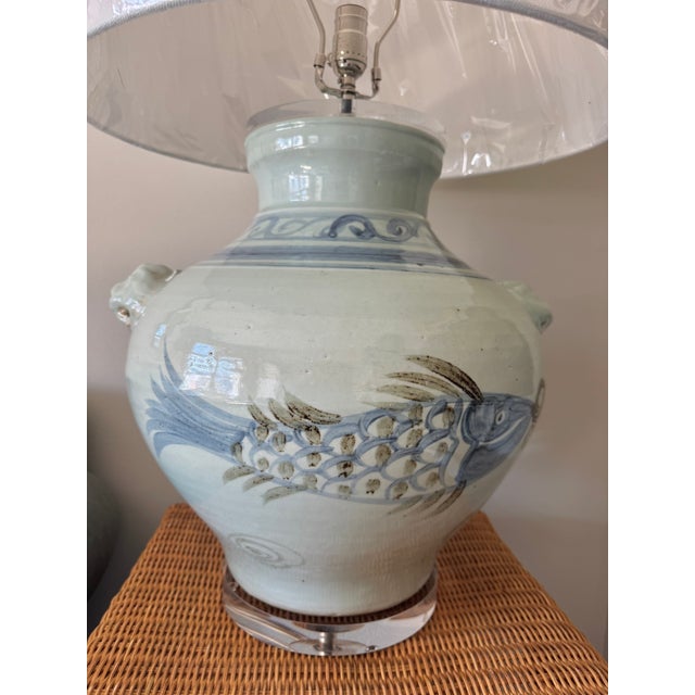Legends of Asia Fish Jar Oversized Lamp For Sale In Philadelphia - Image 6 of 8