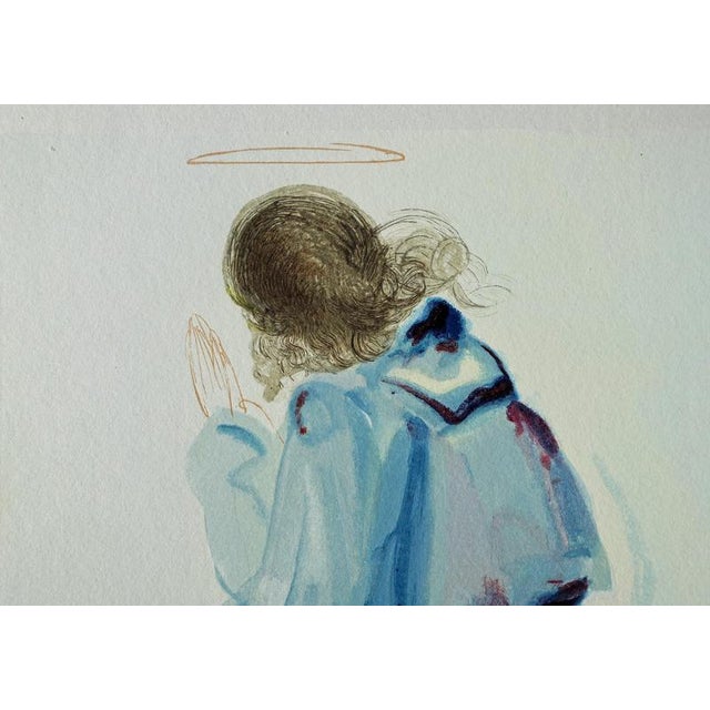 Modern Salvador Dali, The Angel, Woodcut For Sale - Image 3 of 7