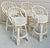 Lane Furniture Set of Four Lane Venture "Tradewinds" Swivel Rattan Bar Stools For Sale - Image 4 of 14