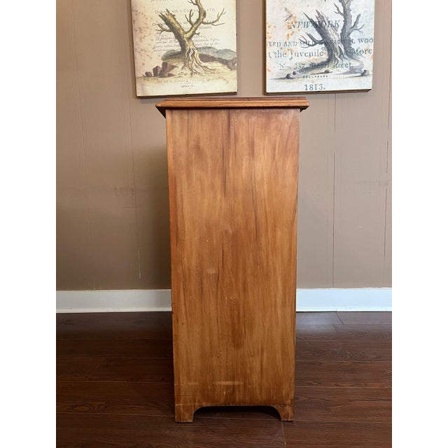 Antique English Country Pine Chest of Drawers 5 Drawer Dresser C1920 For Sale - Image 14 of 18