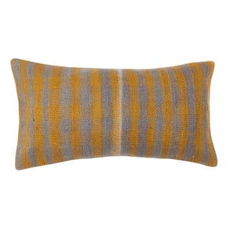 16"x28" Kilim Cushion Cover. Rustic Accent Throw Pillow. Lumbar Pillow Cover For Sale