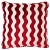 Modern Schumacher x Miles Redd The Wave 20" Pillow in Red For Sale - Image 3 of 3
