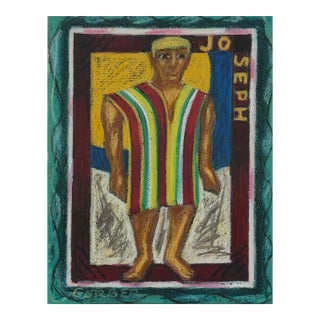 Vintage Expressionist Portrait of Joseph by Jack Gerber (C. 1960) For Sale