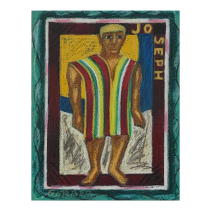 Vintage Expressionist Portrait of Joseph by Jack Gerber (C. 1960)