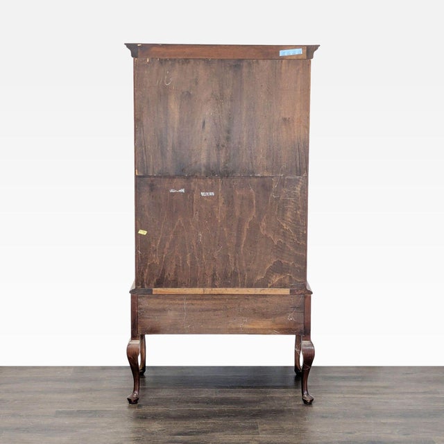 1970s Statton Furniture Queen Anne Style Armoire Wardrobe For Sale In San Francisco - Image 6 of 9