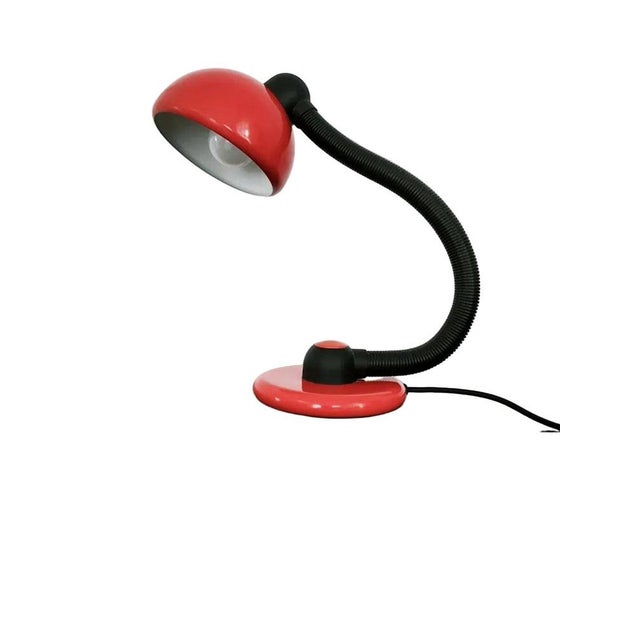 Vintage German V3925/01 Red Desk Lamp by Klaus Hempel for Hustadt Leuchten, 1970s For Sale - Image 10 of 10