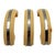 Yellow Art Deco Bright Yellow Bakelite Drawer Pulls W/ Chrome Strip, Set of 6 For Sale - Image 8 of 14