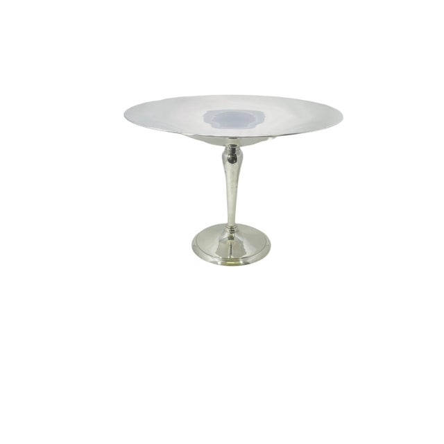 Late 20th Century Monumental Silver Plated Tazza. Incredible piece measures in at 20 inches wide and almost 15" tall. The...