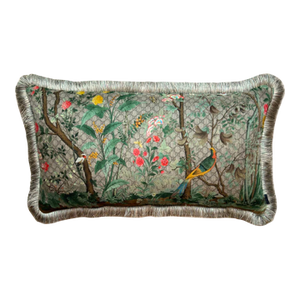 Gucci Gg Logo Tree of Life Tian Chinoiserie Vintage Silk Scarf Pillows