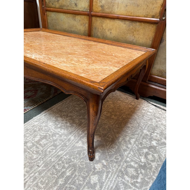 French Late 20th Century Louis XV Reproduction Coffee Table For Sale - Image 3 of 12